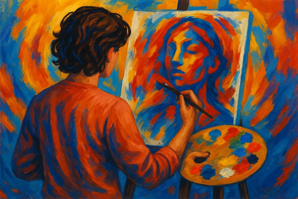 Online Learning Platform for Painting and Self-Expression
