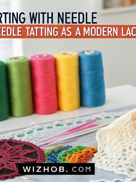 Hobbies starting with needle that introduce needle tatting as a modern lace-making skill