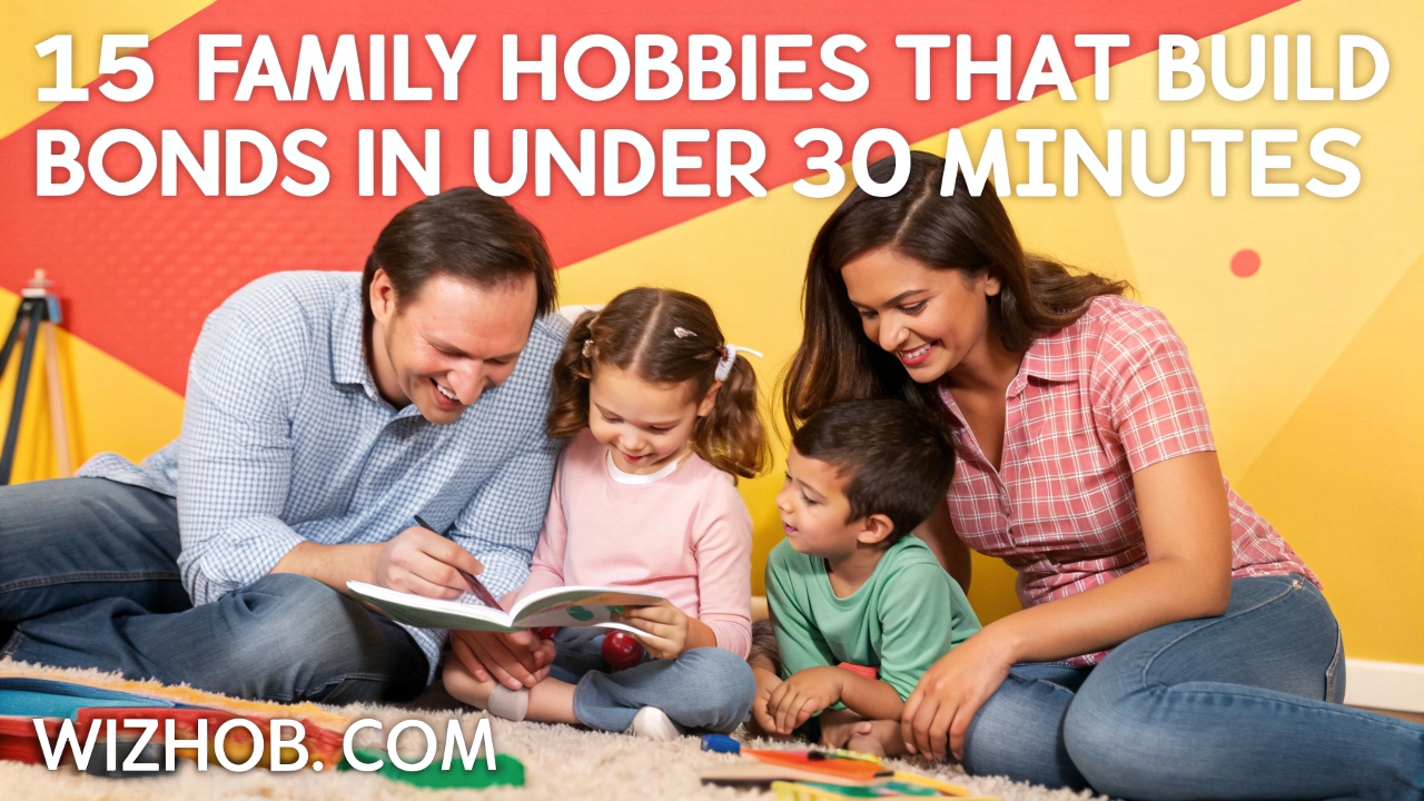 15 Family Hobbies That Build Bonds in Under 30 Minutes